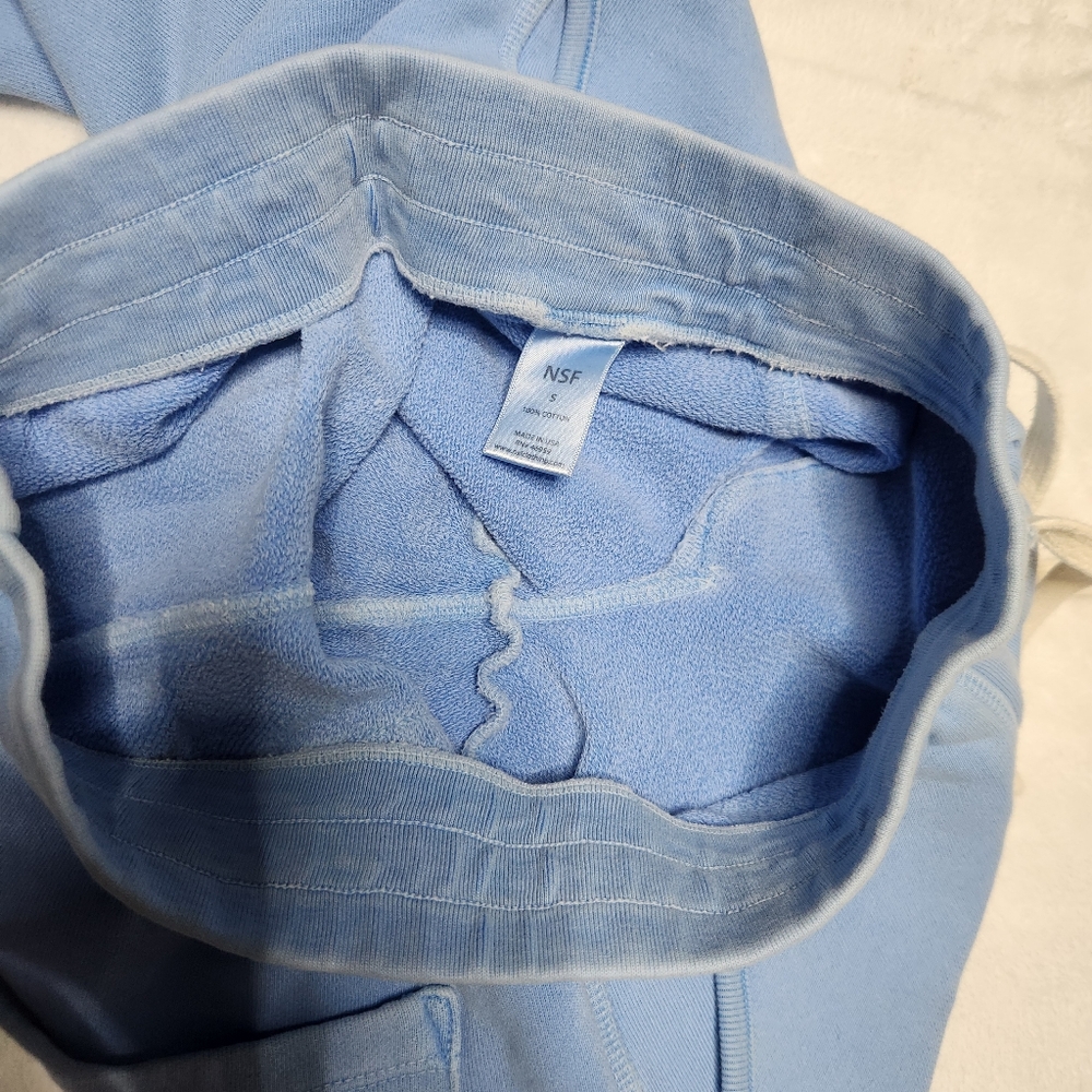 NSF Blue Distressed Track Pants - Picture 6 of 6